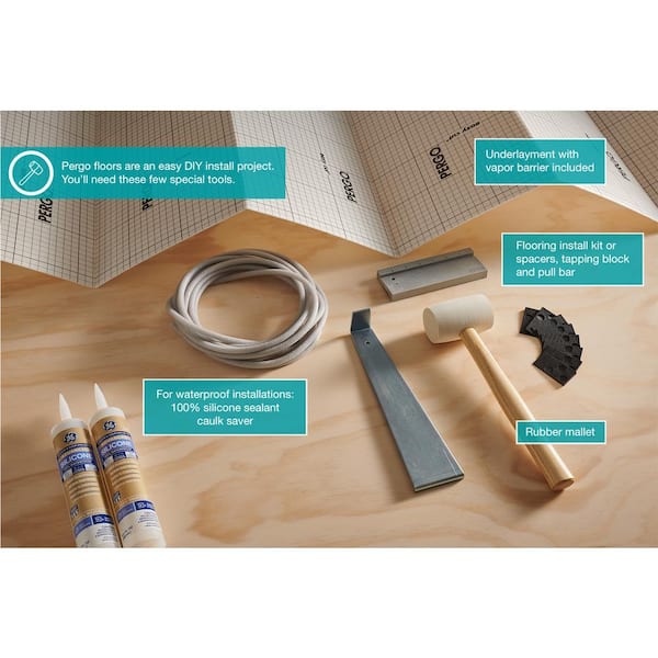 Pergo - Outlast+ Java Scraped Oak 12 mm T x 6.1 in. W Waterproof Laminate Wood Flooring (16.12 sq. ft./case)
