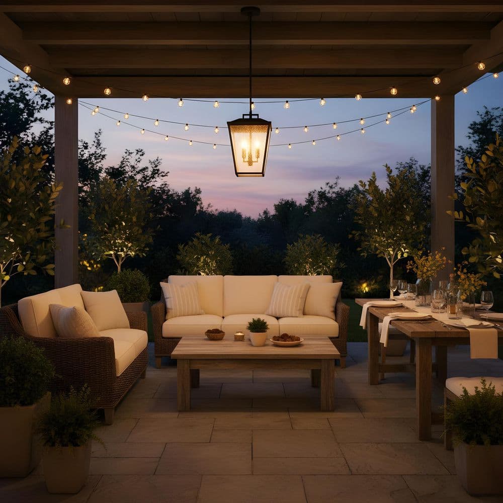 SCOTT LIVING Kennewick 9 in. W x 14.125 in. H 2-Light Textured
