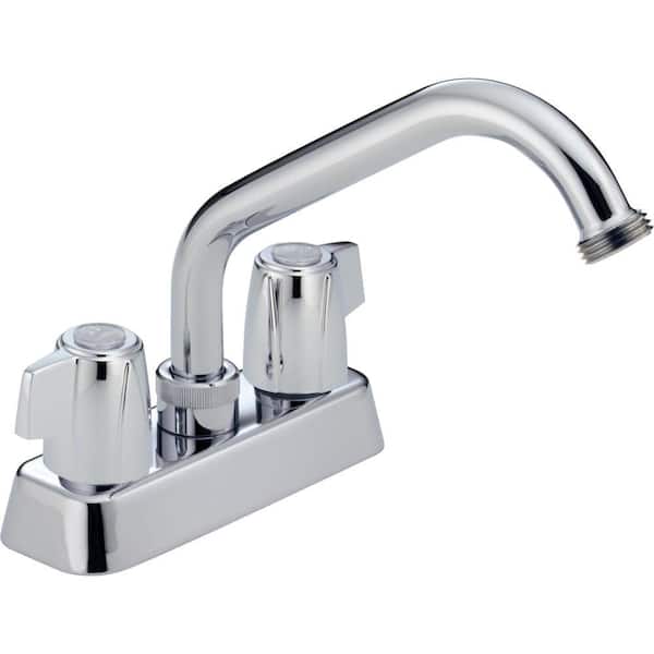 Delta Classic 4 in. Centerset 2-Handle Bathroom Faucet with Extended Spout in Chrome