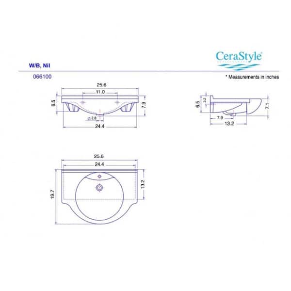 Nameeks Nil Wall Mounted Bathroom Sink in White Nameeks Nil Wall Mounted Bathroom Sink in White