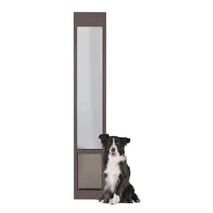PetSafe 1-Piece Sliding Glass Pet Door for Dogs & Cats - Adjustable Height  91 7/16 to 96- Large, White, No-Cut DIY Install, Aluminum Patio Panel