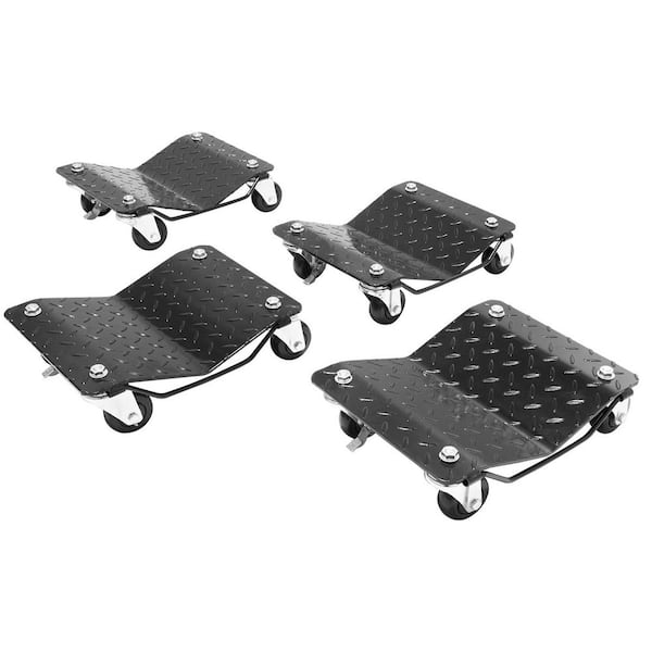 Wheel Dolly, 6000 lbs. Car Moving Dolly, Wheel Dolly Car Tire Stake Set of 4 Pieces, Heavy-duty Car Tire Dolly Cart