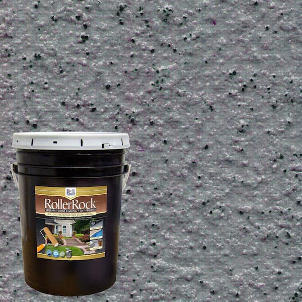 DAICH RollerRock 5 Gal. Self-Priming LavaRock Gray Exterior Concrete Coating