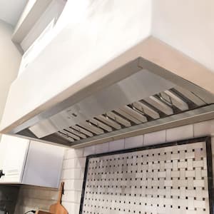 36 in. 3-Speeds 600CFM Ducted Insert/Built-in Range Hood, Ultra Quiet in Stainless Steel with Dimmable Warm White Light