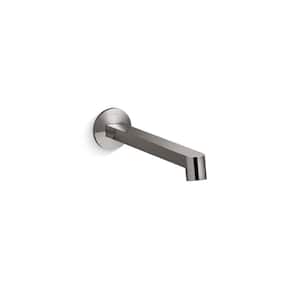 Components Wall-Mount Bathroom Sink Faucet Spout with Row Design 1.2 GPM in Vibrant Titanium