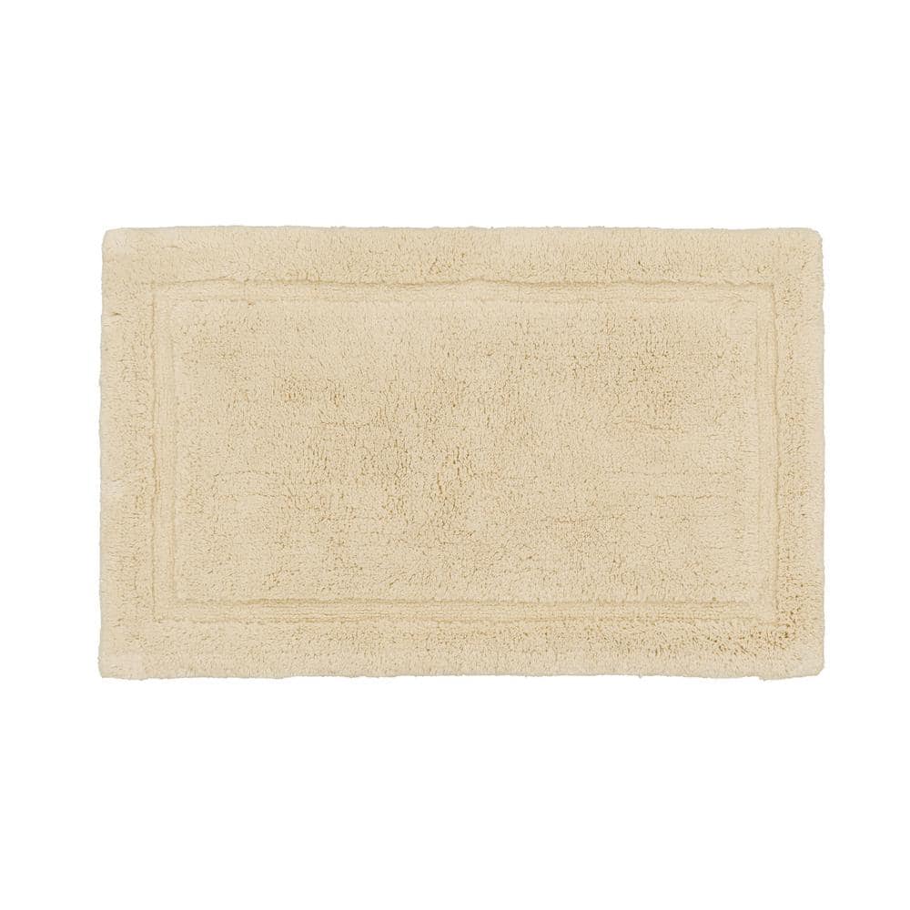 Ivory Cotton Plush Non-Slip Bath Mat 20" x 32"