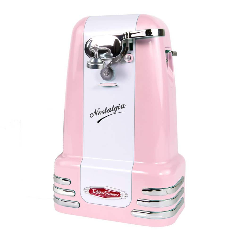 Nostalgia Electric Retro Can Opener, Pink NRCO3PK6A - The Home Depot