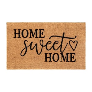1'6x2'6 Welcome to Our Home Mat Tan - Apache Mills