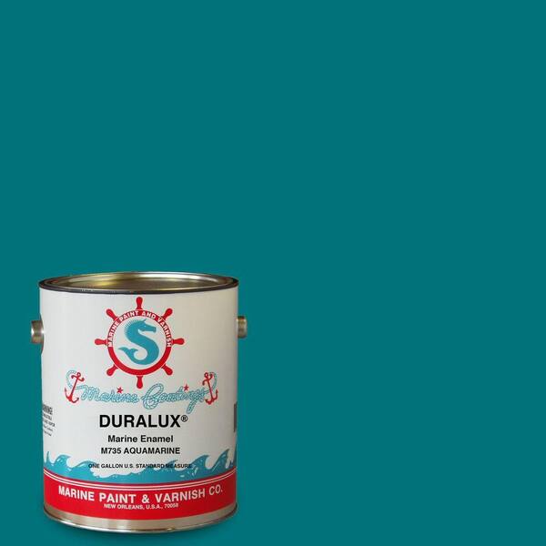 Duralux Marine Paint 1 gal. Aquamarine Marine EnamelM7351 The Home Depot