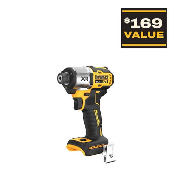 20V MAX XR Cordless Brushless 1/4 in. 3-Speed Impact Driver (Tool-Only)