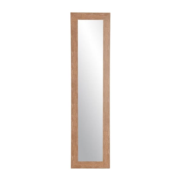 BrandtWorks Oversized Brown/White Coastal Cottage Farmhouse Southwestern Mirror (71 in. H X 16 in. W)