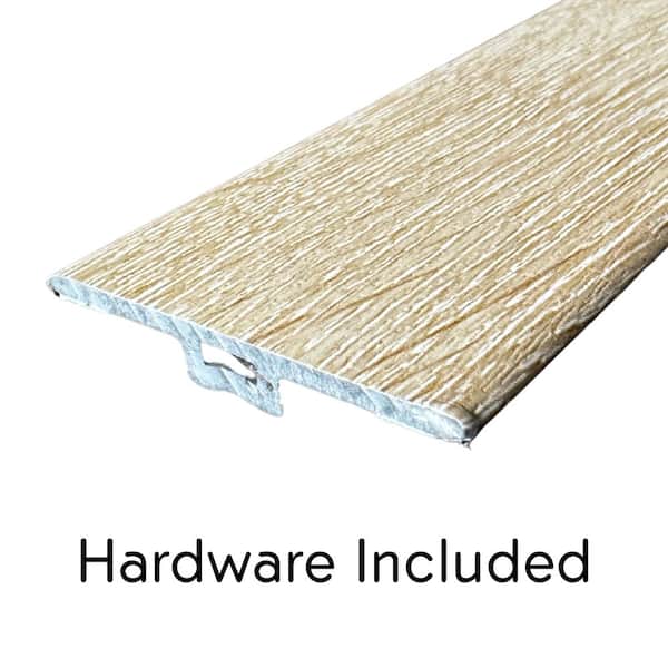 Deco Products Hydrostop Natural Oak 0.2 in. T x 1.8 in. W x 94 in. L Waterproof PVC T Molding