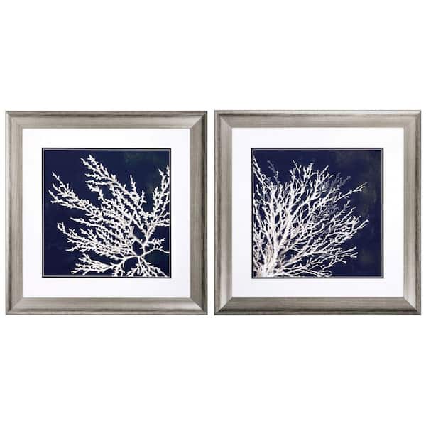 HomeRoots Victoria 28 in. x 28 in. Silver Gallery Frame (Set of 2)