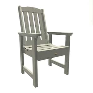 Lehigh Harbor Gray Recycled Plastic Outdoor Dining Arm Chair
