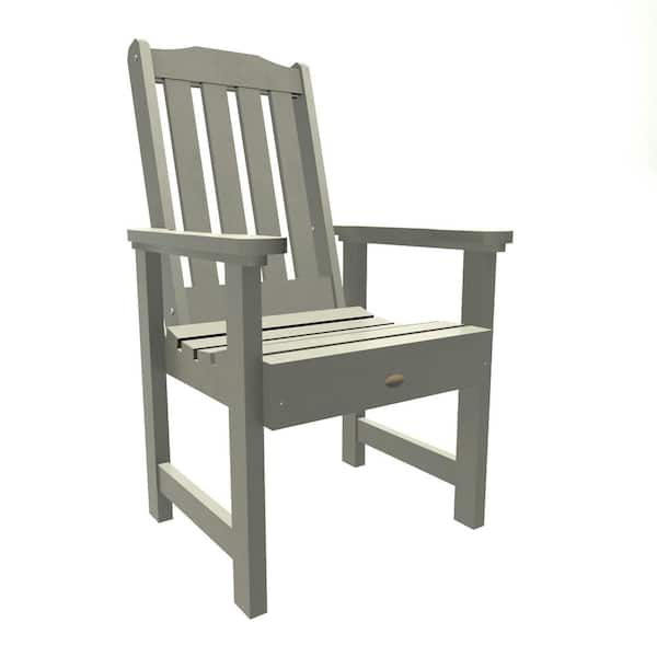 Lehigh Harbor Gray Recycled Plastic Outdoor Dining Arm Chair