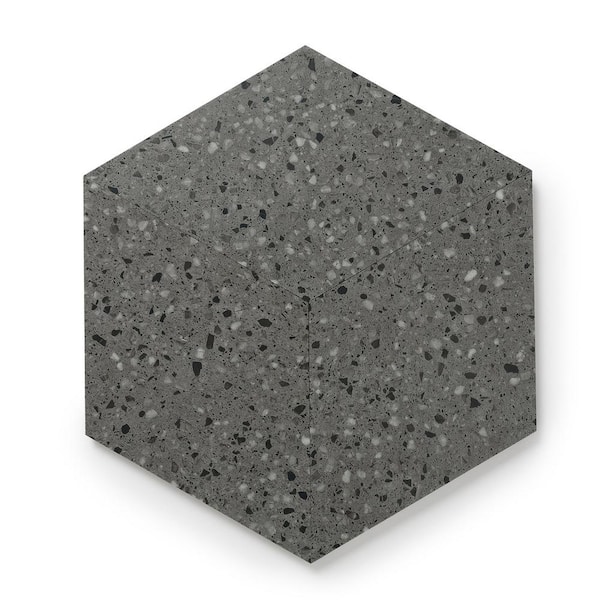 Lucida USA (Sample) MosaiCore Celestial Stone Gray Stone Look 28-mil Waterproof Glue Down Vinyl Tile