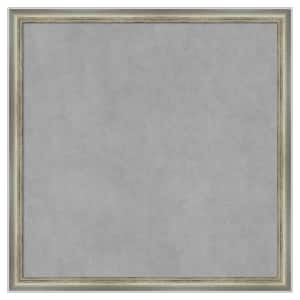 Salon Scoop Silver 22 in. x 22 in Framed Magnetic Board