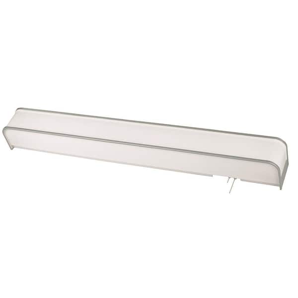 AFX Sheridan 3 ft. 36-Watt Equivalent Integrated LED Satin Nickel Overbed Fixture