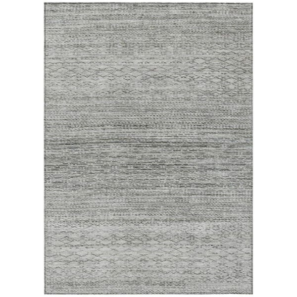 Addison Rugs Chantille Machine Washable Indoor/Outdoor Abstract ACN2150 Gray 5 ft. x 7 ft. 6 in. Area Rug
