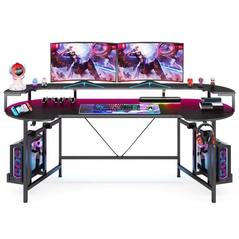 DESINO Gaming Desk 32 Inch PC Computer Desk, Home Office Desk Table Gamer  Workstation, Simple Game Table, Black