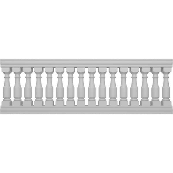 Fiberthane Hamilton Balustrade 108 in. L x 38 in. H Fiberglass Railing Kit
