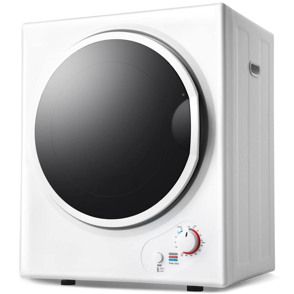 Magic Chef 1.5 Cu. ft. Compact Electric Dryer, White, 19.5 in L x 23.8 in H  x 16.1 in D 