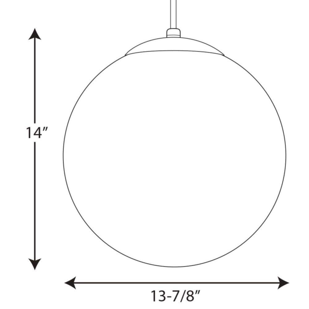 Satin White Glass Globe Pendant Light