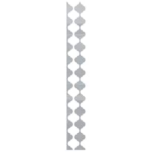 Marrakesh 0.125 in. T x 0.5 ft. W x 8 ft. L Grey Acrylic Resin Decorative Wall Paneling 12-Pack