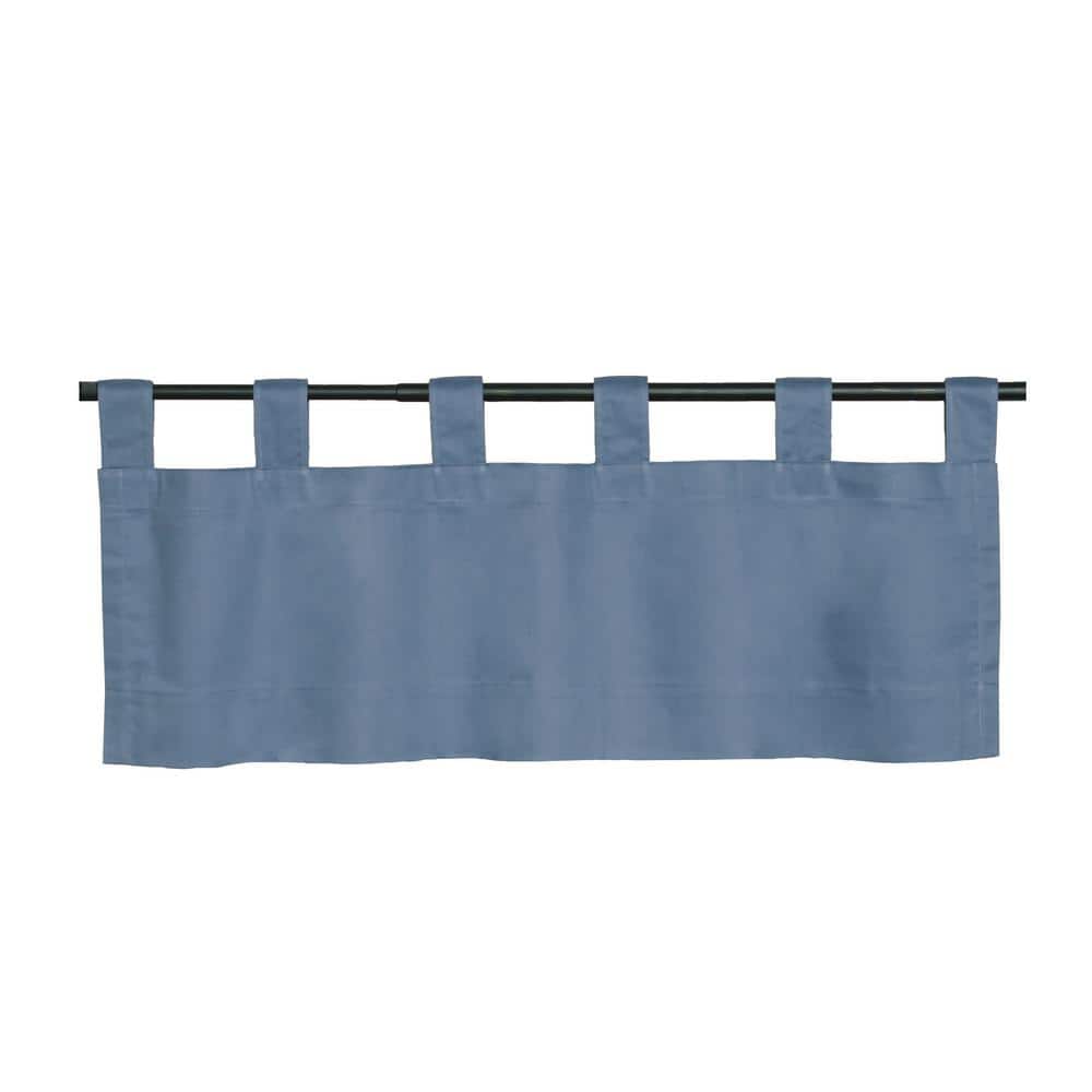 Red Cotton Duck Fabric Tab Top Valance - 40" x 15"