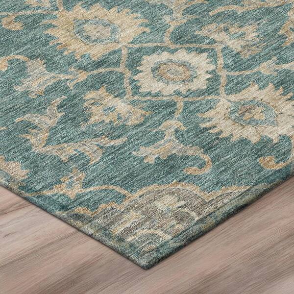 Chantille Machine Washable Indoor/Outdoor Abstract ACN3077 Seafoam 3 ft. x 4 ft. Area Rug