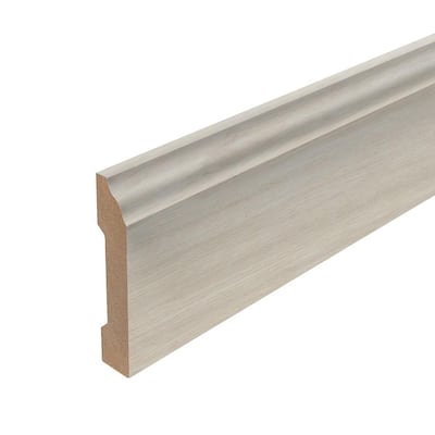 Silver 0.62 in. T x 3.3 in. W x 94.5 in. L Base Molding