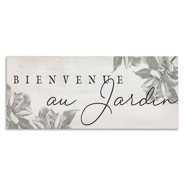 Stupell Industries Vintage Garden Welcome by Daphne Polselli Unframed Nature Graphic Art Print 20 in. x 48 in.