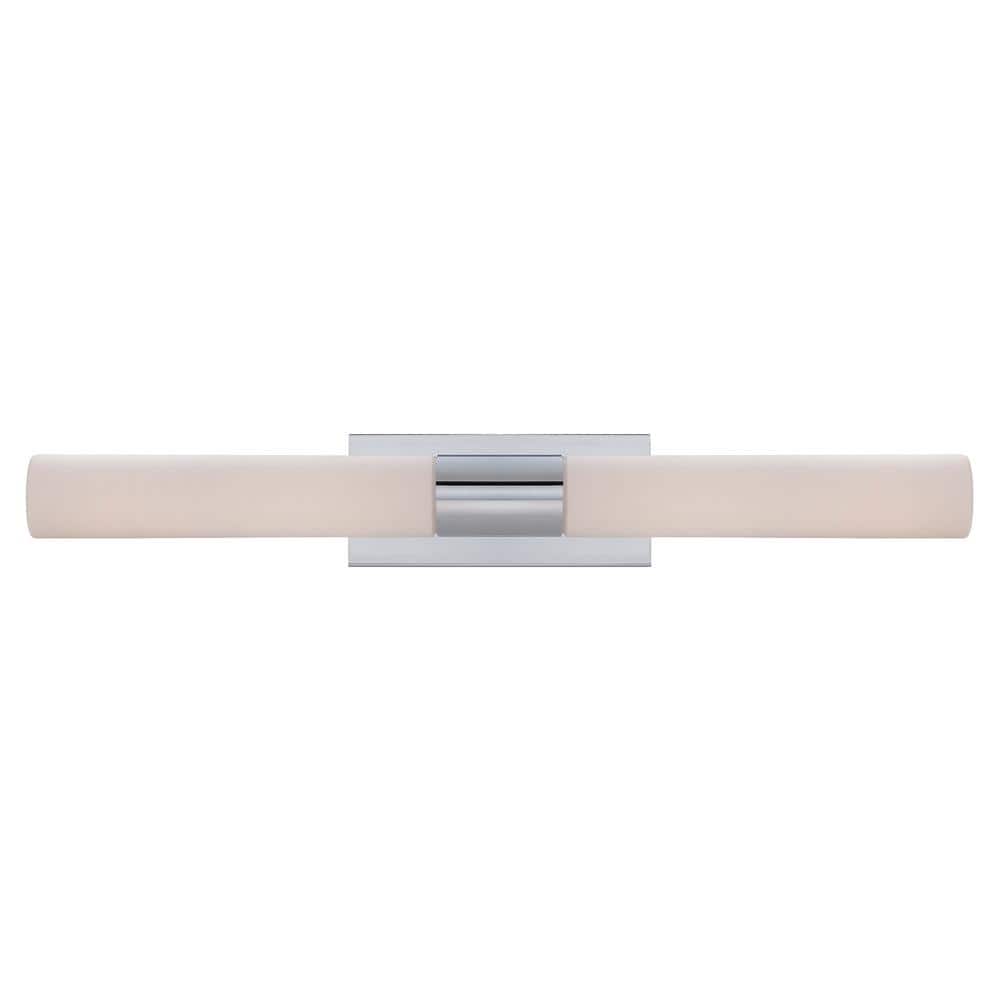 Elementum Outdoor Chrome Cylinder 30" LED Vanity Light
