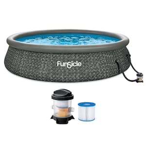 Funsicle Quick Set 12 ft. x 36 in. Round 36 in. Inflatable Above Ground ...