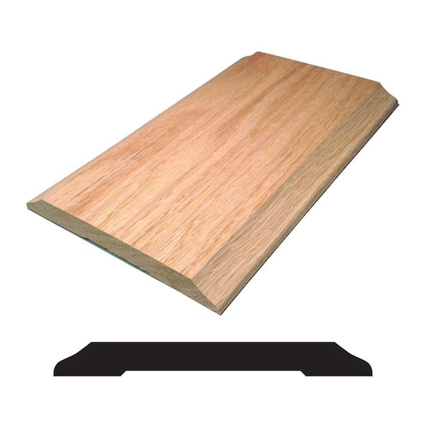 Weaber WW 472 1/2 in. x 4-1/2 in. x 72 in. Oak Saddle Threshold Molding
