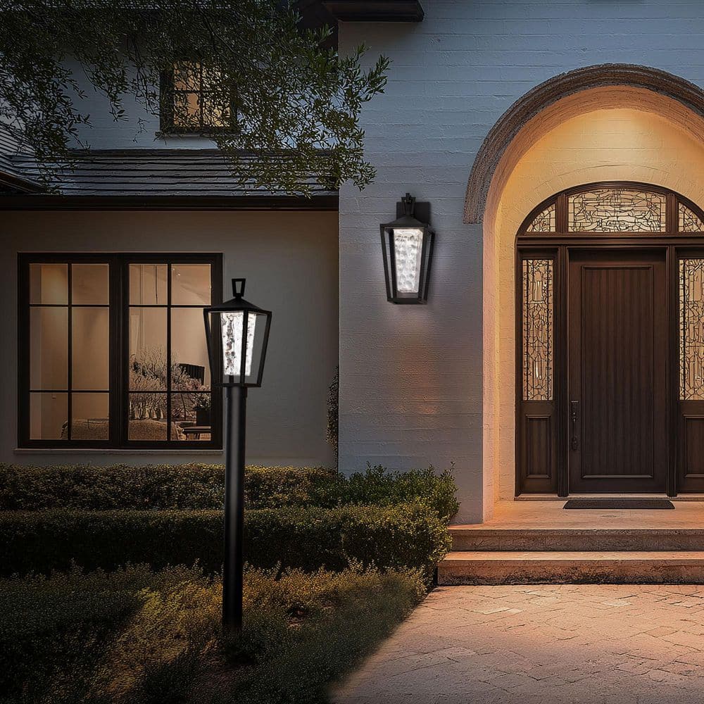 WAC Lighting Manchester 1-Light Black Aluminum Outdoor Post Weather ...