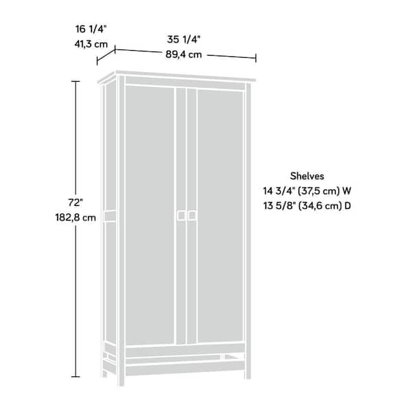 SAUDER Cannery Bridge Sindoori Mango Storage Cabinet 424190