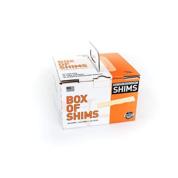 NEW NELSON WOOD SHIMS CASE (36) PACKS OF 12 8 PINE DRIED WOOD SHIMS 7020423