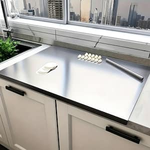 20''×16'' 304 Stainless Steel Cutting Board Anti-Slip & Mildew-Proof Easy to Clean