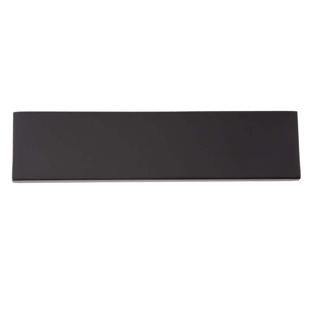 Ethan Matte Black Rectangular Finger Pull with Mounting Hardware