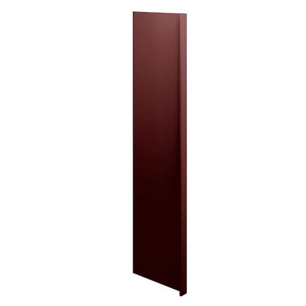 Kunal Kitchens Charlotte Raised 3 in. W x 96 in. H x 24 in. D in Bordeaux Refrigerator End Panel w/ 3 in. Return in Assembled Pantry