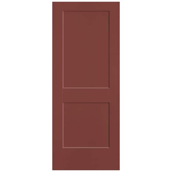 Masonite 32 in. x 80 in. 2-Panel Logan Single Bore Solid Core Red Bluff Molded Composite Interior Door Slab