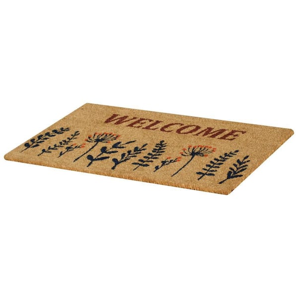 Wildflower Meadow 18 in. X 30 in. Welcome Flower Doormat