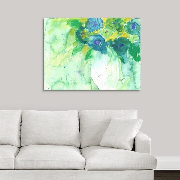 GreatBigCanvas "Bold Teal" by Beverly Dyer Canvas Wall Art