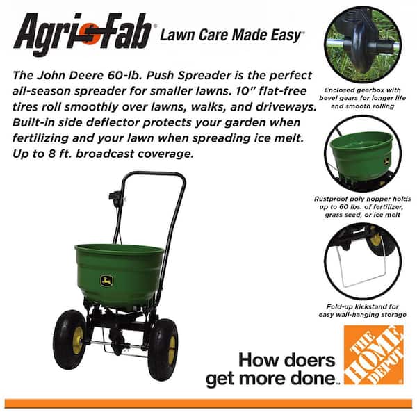 50 lbs. Push Broadcast Spreader for Seed and Fertilizer