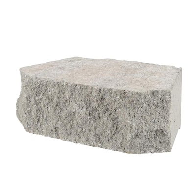 4 in. x 11.75 in. x 6.75 in. Pewter Concrete Retaining Wall Block (144 Pcs. / 46.5 sq. ft. / Pallet)