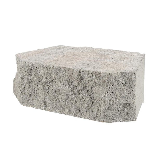 4 in. x 11.75 in. x 6.75 in. Pewter Concrete Retaining Wall Block (144 Pcs. / 46.5 sq. ft. / Pallet)