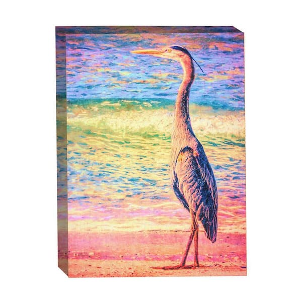 VENICE BEACH Collections No Egrets by Grotto Studios 1-Piece Unframed Graphic Print Animal Poster Art Print 40 in. x 30 in.