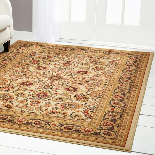 Royalty Ivory/Beige 5 ft. x 7 ft. Indoor Area Rug