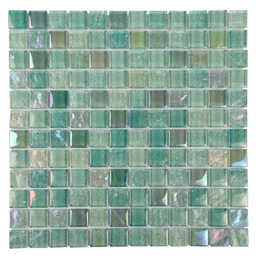 Ivy Hill Tile Angel Dust Green 4 in. x 0.31 in. Polished Glass Wall